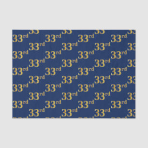 Blue, Imitate Gold 33. (33.) Event Seidenpapier