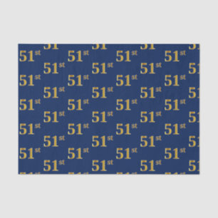 Blue, Imitate Gold 51. (51.) Event Seidenpapier