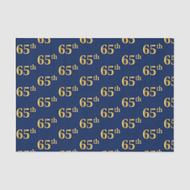 Blue, Imitate Gold 65. (65.) Event Seidenpapier (Vorderseite)