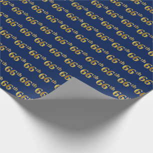 Blue, Imitate Gold 66. (66.) Veranstaltung Geschenkpapier