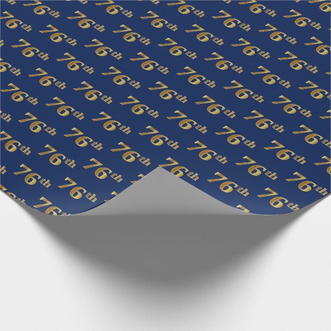 Blue, Imitate Gold 76. (76.-6.) Veranstaltung Geschenkpapier (Ecke)