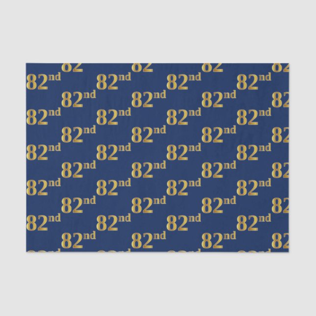 Blue, Imitate Gold 82. (82. Seidenpapier (Vorderseite)