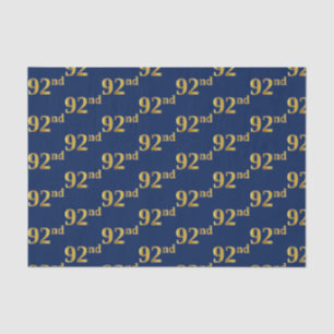 Blue, Imitate Gold 92. (Neunundneunzigste) Veranst Seidenpapier