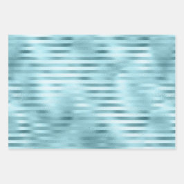 Blue Imitats Foil Mix and Match 2 Geschenkpapier Set