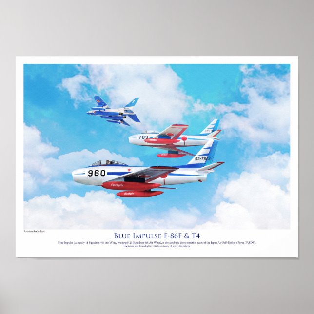 Blue Impulse  Japan Air Self-Defense Force (JASDF) Poster (Vorne)