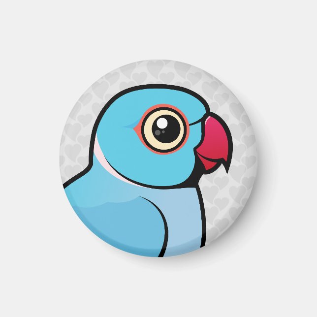 Blue Indian Ringneck Magnet (Vorne)