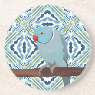 Blue Indian Ringneck Parakeet Getränkeuntersetzer