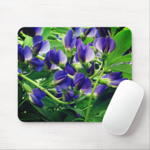 Blue Indigo Floral Mousepad