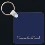 Blue individuelle Name personalisiert Schlüsselanhänger<br><div class="desc">Personalisierte Keychains nach Kundenwunsch mit Blau und Beige Farben. Passen Sie es jetzt an,  um Ihren Namen hinzuzufügen und ein niedliches personalisiertes Geschenk zu erhalten.</div>