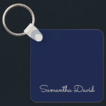 Blue individuelle Name personalisiert Schlüsselanhänger<br><div class="desc">Personalisierte Keychains nach Kundenwunsch mit Blau und Beige Farben. Passen Sie es jetzt an,  um Ihren Namen hinzuzufügen und ein niedliches personalisiertes Geschenk zu erhalten.</div>