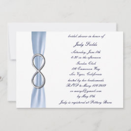 Blue Infinity Bridal Dusche Einladung