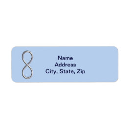 Blue Infinity Wedding Address Labels
