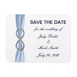 Blue Infinity Wedding Save the Date Magnet