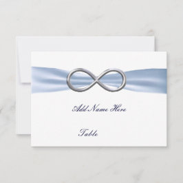 Blue Infinity Wedding Table Platzkarte