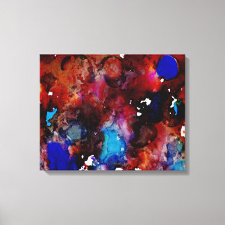 Blue Ink Liebe Leinwanddruck