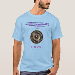 Blue "Integrity" Inspirational Verse T - Shirt