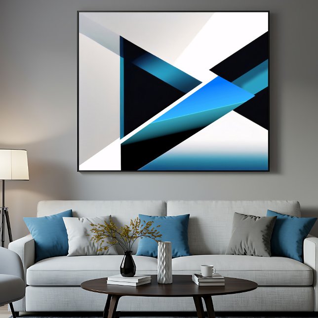 Blue Intersection Poster (Von Creator hochgeladen)