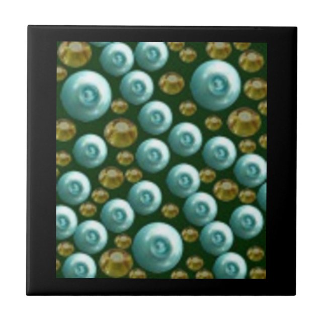 Blue Irah Tile Design Fliese (Vorderseite)