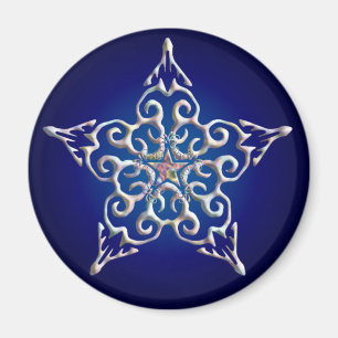 Blue Iridescent Star Magnet