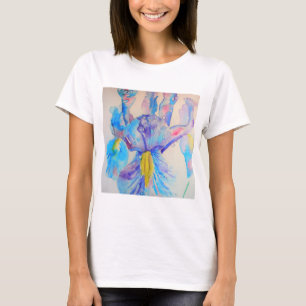 Blue Iris Art Blumengestalt T-Shirt