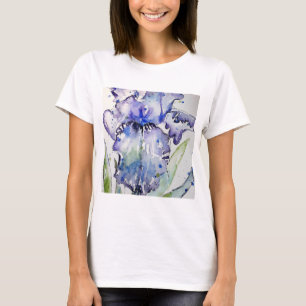 Blue Iris Blume Art Collection T-Shirt