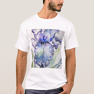 Blue Iris Blume Art Collection T-Shirt