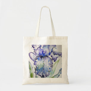 Blue Iris Blume Art Collection Tragetasche