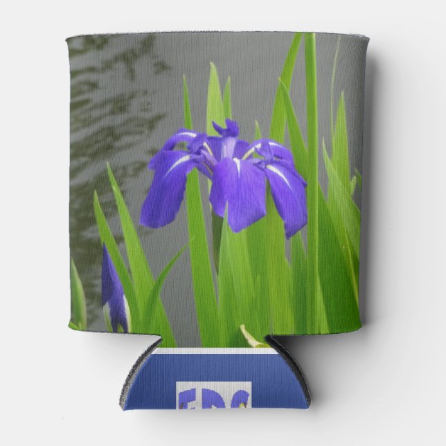 Blue Iris Can Cooler Dosenkühler (Vorderseite)