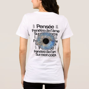 Blue Iris Eye – Fenster der Seele Grafik T-Shirt Tri-Blend Shirt