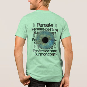 Blue Iris Eye – Fenster der Seele Grafik T-Shirt Tri-Blend Shirt