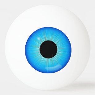 Blue Iris Eyeball Tischtennisball
