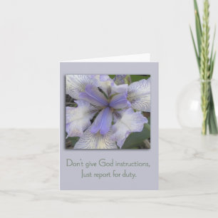 Blue Iris Inspiration Card Karte