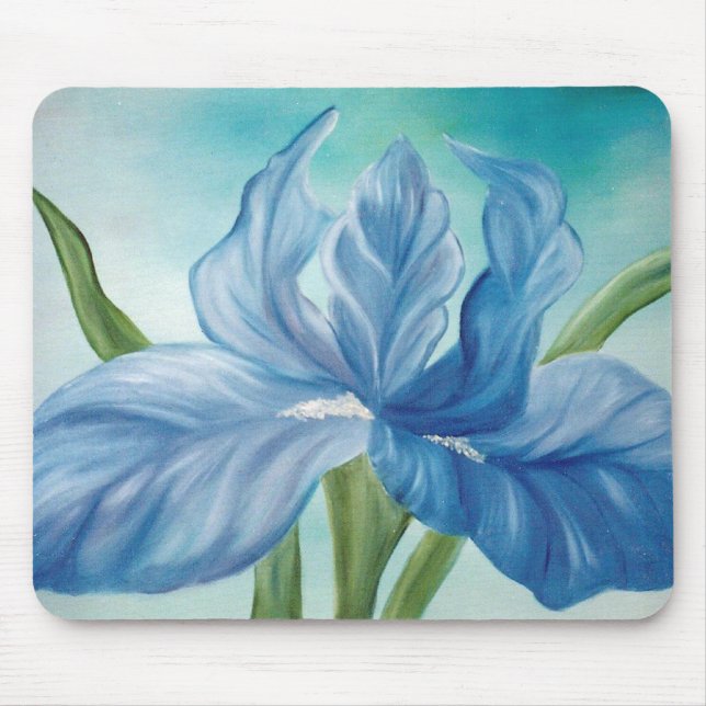 Blue Iris Mousepad (Vorne)