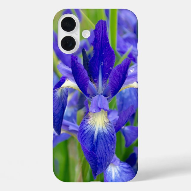 Blue Iris Phone Case (Rückseite)