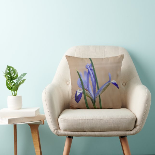Blue Iris Reticulata Cushion Kissen (Stuhl )