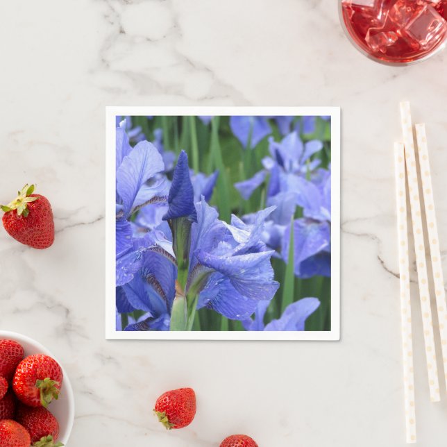 Blue Iris Table Napkin Serviette (Beispiel)