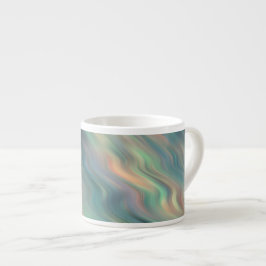 Blue Iris Wavy Texture Espressotasse