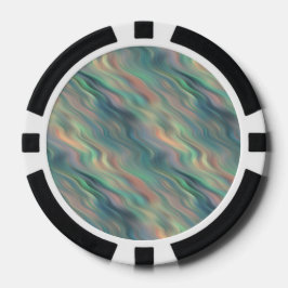 Blue Iris Wavy Texture Pokerchips
