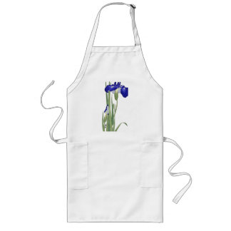 Blue Irises von Ohara Koson Lange Schürze