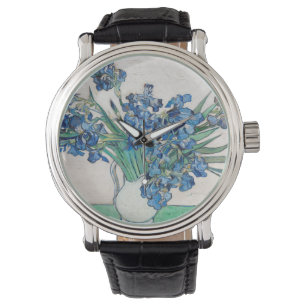 Blue Irises von Vincent Van Gogh Fine Art Armbanduhr