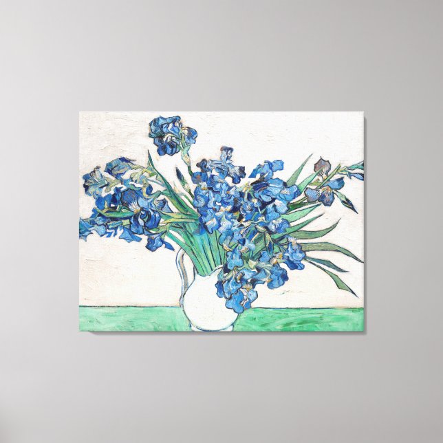 Blue Irises von Vincent Van Gogh Fine Art Leinwanddruck (Vorderseite)