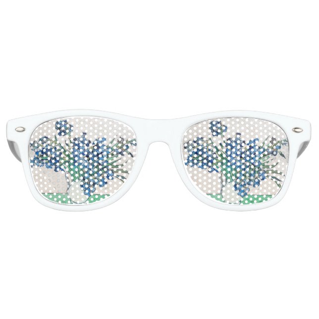 Blue Irises von Vincent Van Gogh Fine Art Partybrille (Vorderseite)