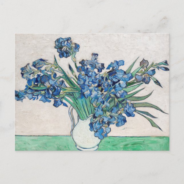 Blue Irises von Vincent Van Gogh Fine Art Postkarte (Vorderseite)