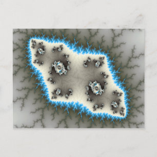 Blue Islands - Fraktal Postcard Postkarte