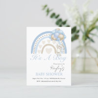 Blue It is a Boy Rainbow Budget Baby Shower