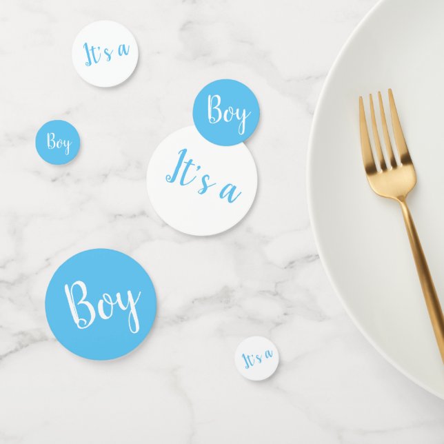Blue It's a Boy Confetti Baby Gender Reveal Konfetti (Gruppe)