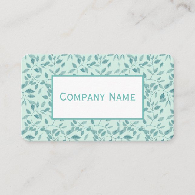 Blue Ivy Muster Business Card Visitenkarte (Vorderseite)