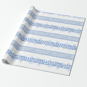 Blue Ivylines Geschenkpapier