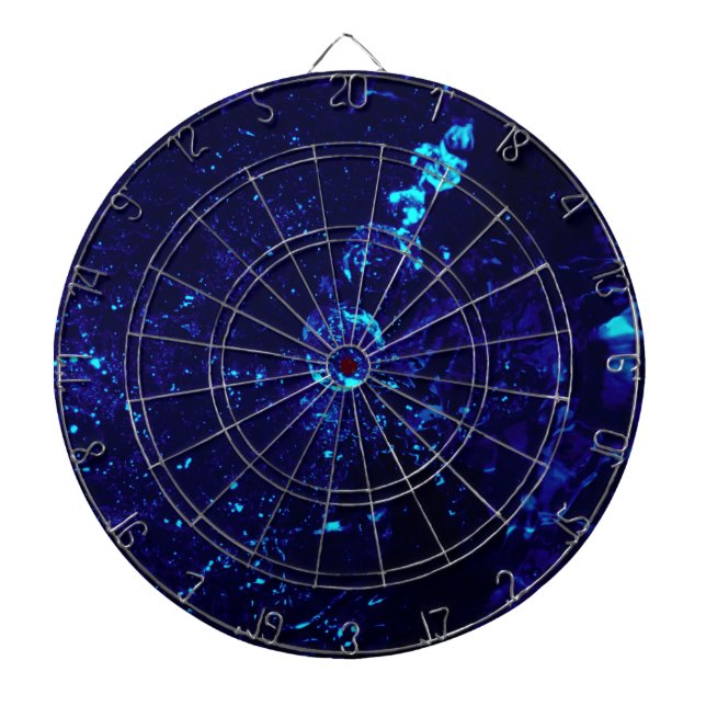 Blue Jacuzzi Bläschen Dartboard Dartscheibe (vorne)