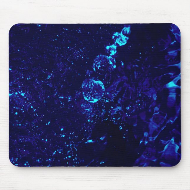 Blue Jacuzzi Bubbles Office Mouse Pad Mousepad (Vorne)